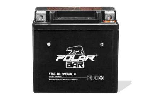 Batterie 12V 5Ah Polar Bär Starterbatterie